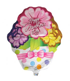 Mother's Day Flower Pot Foil Mylar Balloon (1ct)