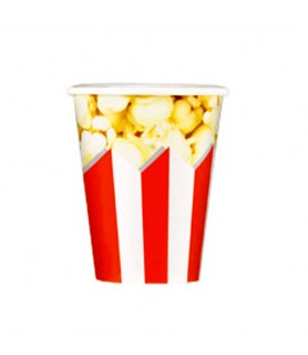 Hollywood Movie Night 'Reel Fun' 9oz Paper Cups (8ct)