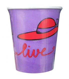 Red Hat Society 9oz Paper Cups (8ct)