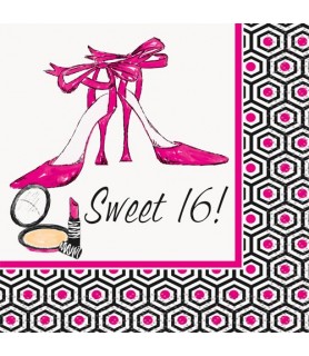 Happy Birthday 'Girls Night Out' Sweet 16 Small Napkins (16ct)