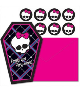 Monster High Thank You Note Set w/ Envelopes (8ct)