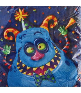 Happy Birthday 'Monster Party' Lunch Napkins (16ct)