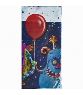 Happy Birthday 'Monster Party' Plastic Table Cover (1ct)