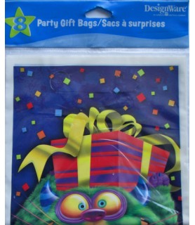 Happy Birthday 'Monster Party' Favor Bags (8ct)