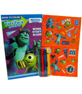 Monsters University Inc. Play Pack w/ Coloring Book and Stickers (1ct)