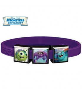 3-Charm Monsters University ROXO Bracelet (Size Small, Purple Band)