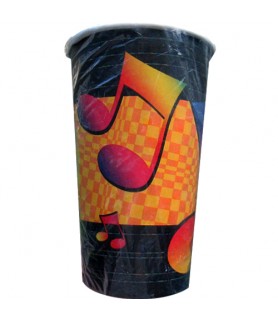 Music 'Blast from the Past' 16oz Paper Cups (8ct)