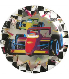 Racing 'Victory Lane' Large Paper Plates (8ct)