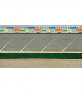 Racing Speedway Plastic Wall Poster Decorating Panel (1ct)
