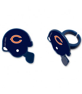 NFL Chicago Bears Plastic Cupcake Rings / Toppers (12ct)