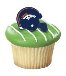 NFL Denver Broncos Cupcake Rings / Toppers (12ct)