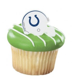 NFL Indianapolis Colts Cupcake Rings / Toppers (12ct)