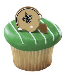 NFL New Orleans Saints Cupcake Rings / Toppers (12ct)