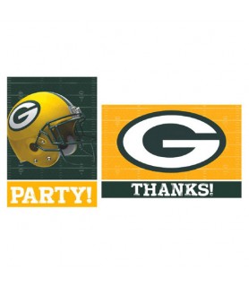 NFL Green Bay Packers Invitations and Thank You Notes w/ Envelopes (8ct ea.)