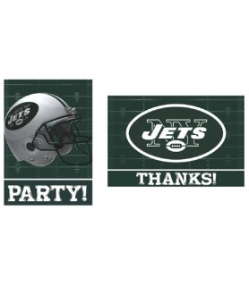 NFL New York Jets Invitations and Thank You Notes w/ Envelopes (8ct ea.)