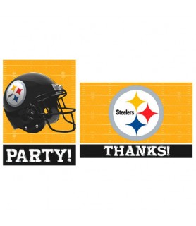 NFL Pittsburgh Steelers Invitations and Thank You Notes w/ Envelopes (8ct ea.)