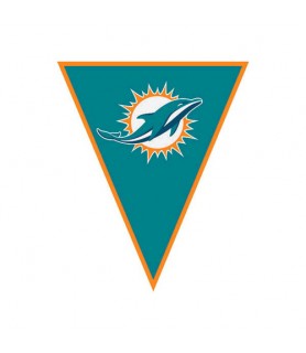 NFL Miami Dolphins Plastic Flag Banner (12ft)