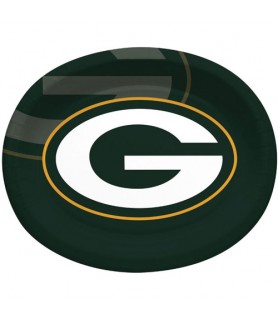 NFL Green Bay Packers Extra Large Oval Paper Plates (8ct)