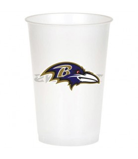 NFL Baltimore Ravens 20oz Plastic Cups (8ct)