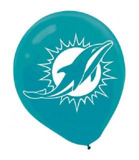 NFL Miami Dolphins Latex Balloons (6ct)