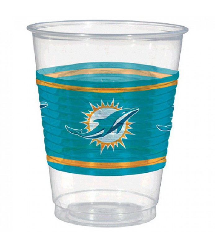 Miami Dolphins 16oz Plastic Cups (25ct)