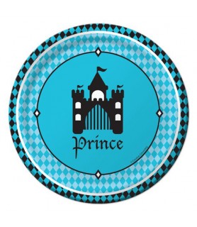 1st Birthday 'Royal Prince' Small Paper Plates (8ct)