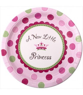 New Little Princess Extra Large Paper Plates (8ct)