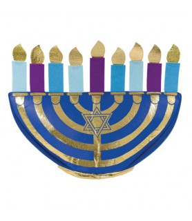 Religious 'Hanukkah' Menorah Plush Hat (1ct)