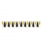 New Year's 'Black Gold and Silver' Deluxe Glitter Tassel Garland (10ft)