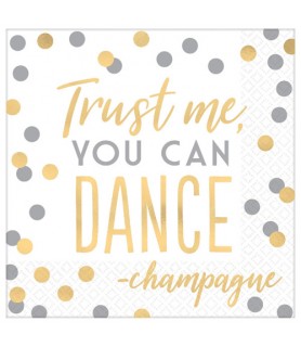New Year's 'Trust Me, You Can Dance' Lunch Napkins (16ct)