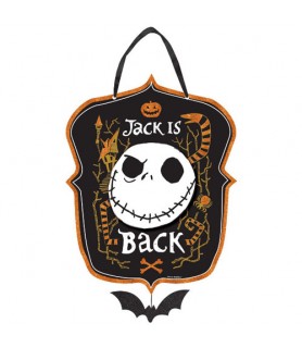Nightmare Before Christmas 'Jack is Back' Deluxe Glitter Sign (1ct)