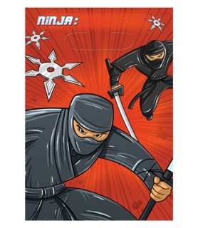 Happy Birthday 'Ninja' Favor Bags (8ct)