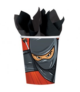 Happy Birthday 'Ninja' 9oz Paper Cups (8ct)