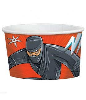 Happy Birthday 'Ninja' Ice Cream Cups (8ct)