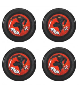 Happy Birthday 'Ninja' Mini Flying Discs / Favors (4ct)