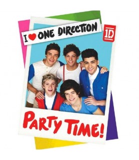 One Direction Invitations w/ Envelopes (8ct)