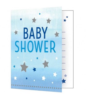 Baby Shower 'One Little Star Boy' Invitations w/ Envelopes (8ct)