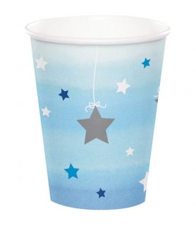 1st Birthday 'One Little Star Boy' 9oz Paper Cups (8ct)