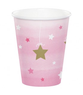 1st Birthday 'One Little Star Girl' 9oz Paper Cups (8ct)