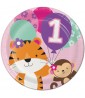 1st Birthday 'One is Fun Girl' Large Paper Plates (8ct)