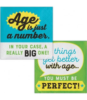 Over the Hill 'Age is Just a Number' Small Napkins (16ct)