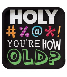 Over the Hill 'You're HOW Old?' Birthday Small Paper Plates (8ct)