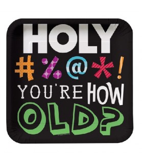 Over the Hill 'You're HOW Old?' Large Paper Plates (8ct)