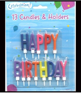 Over the Hill Happy Birthday Cake Candle Set (1ct)