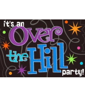 Over the Hill 'The Party Continues' Invitations w/ Envelopes (8ct)
