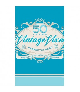 Over the Hill 'Vintage Vixen' 50th Birthday Plastic Table Cover (1ct)