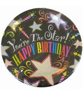 Over the Hill Party 'You're the Star' Extra Large Paper Plates (8ct)