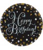 Happy Birthday 'Sparkling Celebration' Large Paper Plates (8ct)