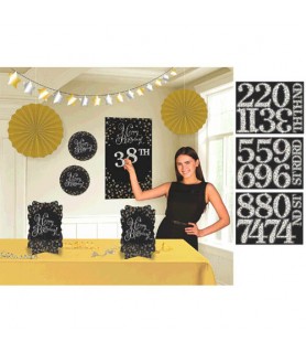 Happy Birthday 'Sparkling Celebration' Customizable Room Decorating Kit (8pc)