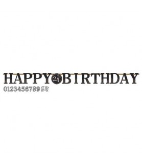Happy Birthday 'Sparkling Celebration' Customizable Jumbo Letter Banner Kit (1ct)